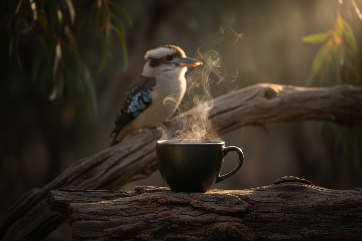 Coffee Cup with Kookaburra