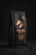 Midnight Forge Dark Roast — Ironhorse Coffee bag